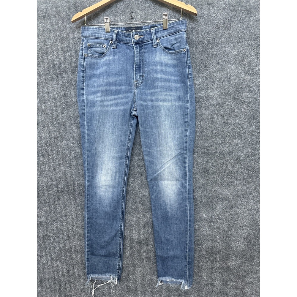 Lucky Brand Jeans Women 6/28 Blue Denim Bridgette Skinny High Rise Ankle Stretch